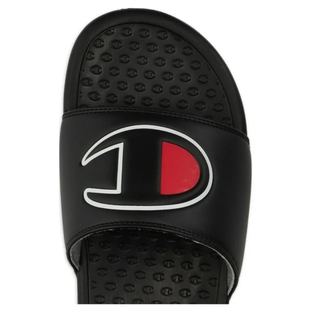 Champion • Men's Scarlet Black Slide Sandal